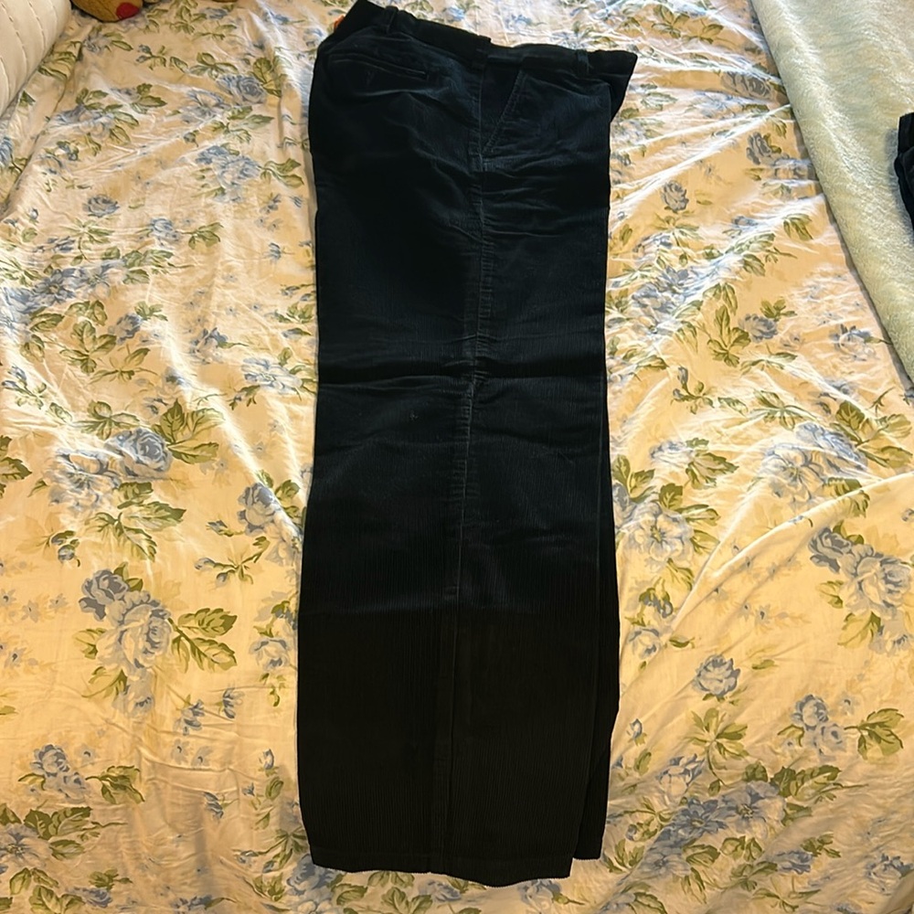 Croft & Barrow Flat Front Classic Fit Corduroy Pants